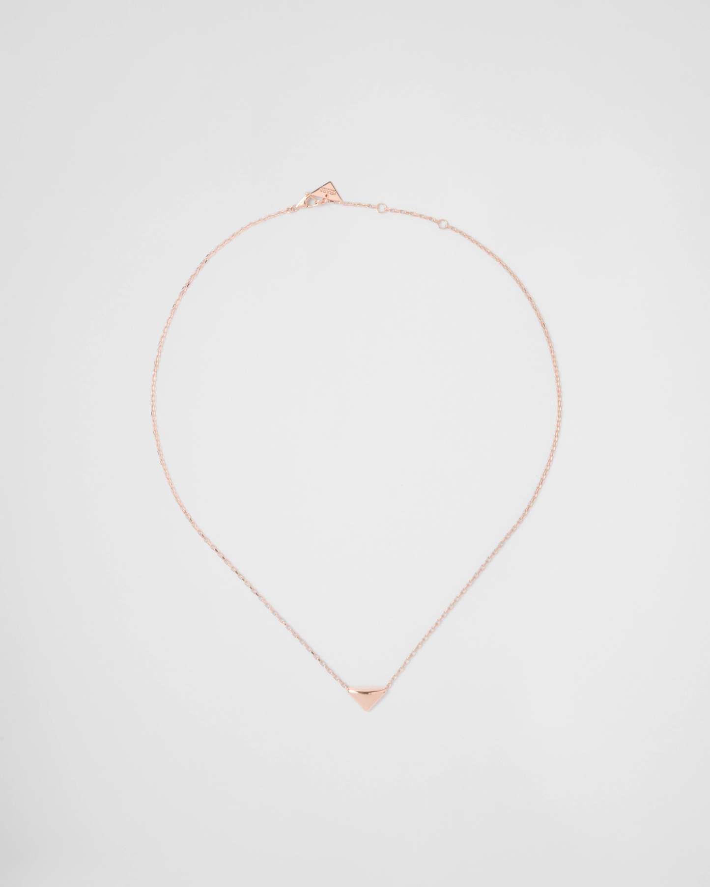 ミニトライアングルペンダント付 Eternal Gold ピンクゴールド ネックレス