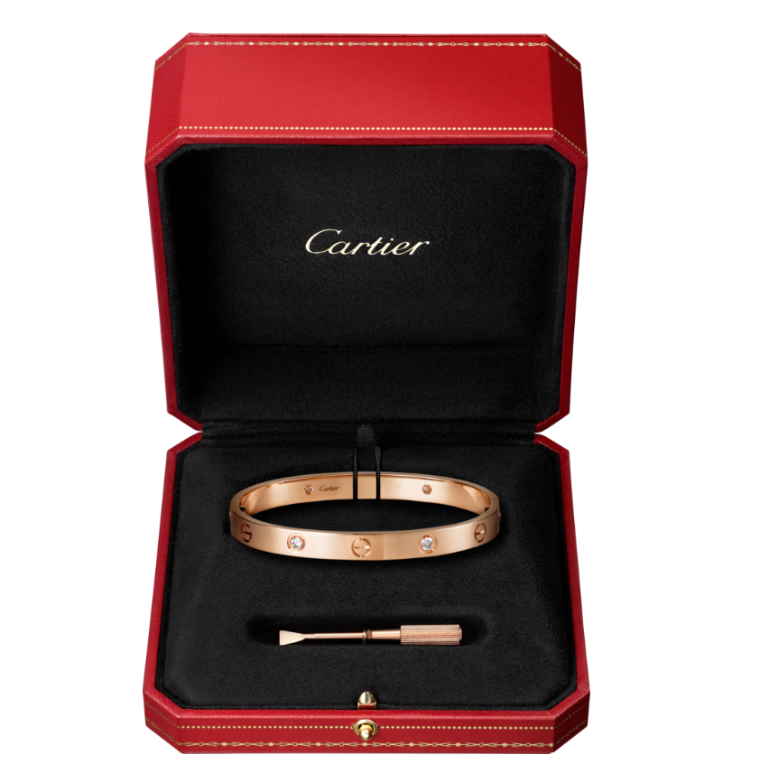 【Cartier】カルティエ LOVE BRACELET, 4 DIAMONDS ブレスレット、ダイヤモンド4個