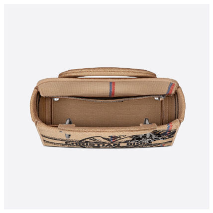 LADY D-LITE ミディアムバッグ Dior Union ジュートキャンバス-BUYMA