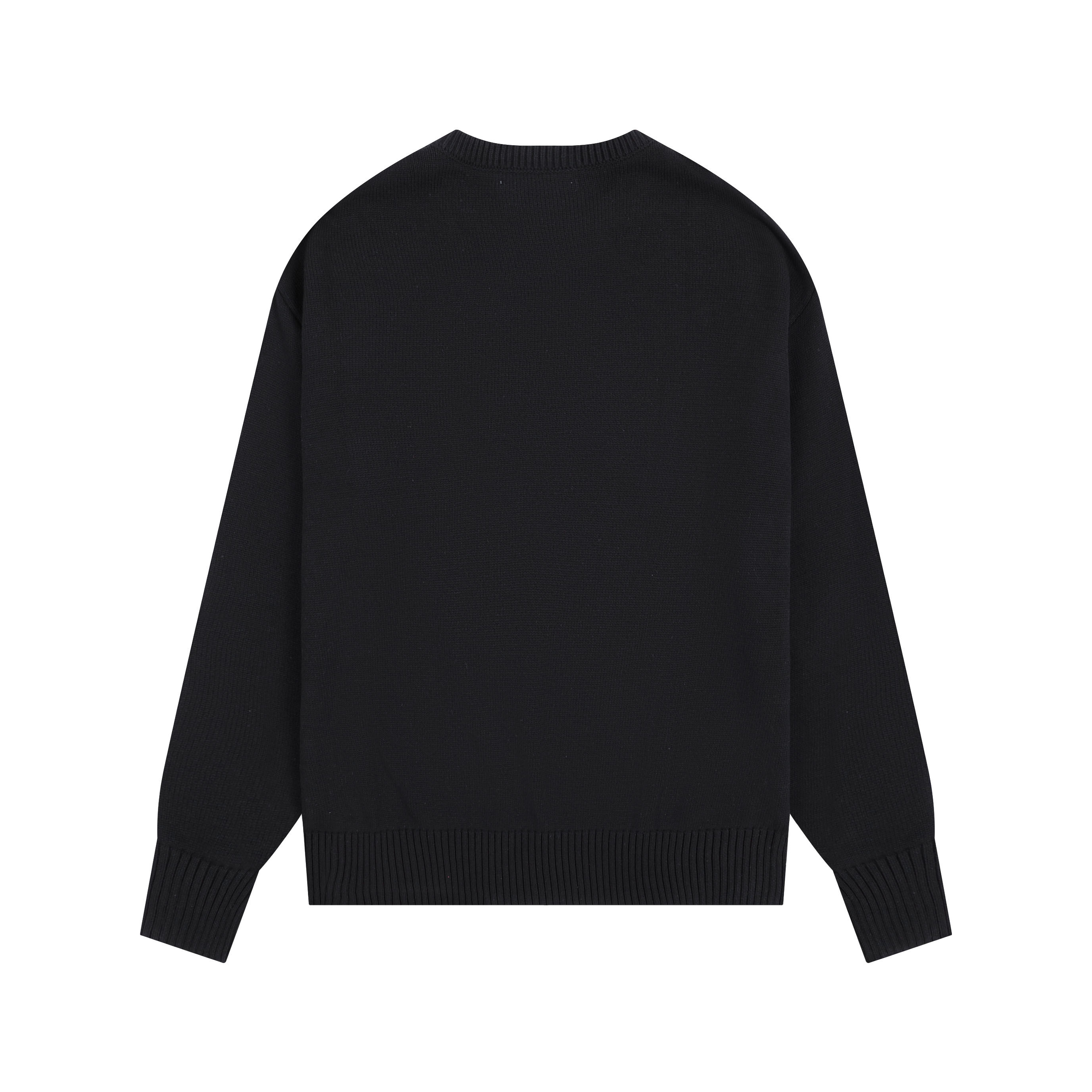 【AMI PARIS】 アミ パリス Intarsia Sweater ハートロゴ ニット ロゴ セーター オーバーサイズ