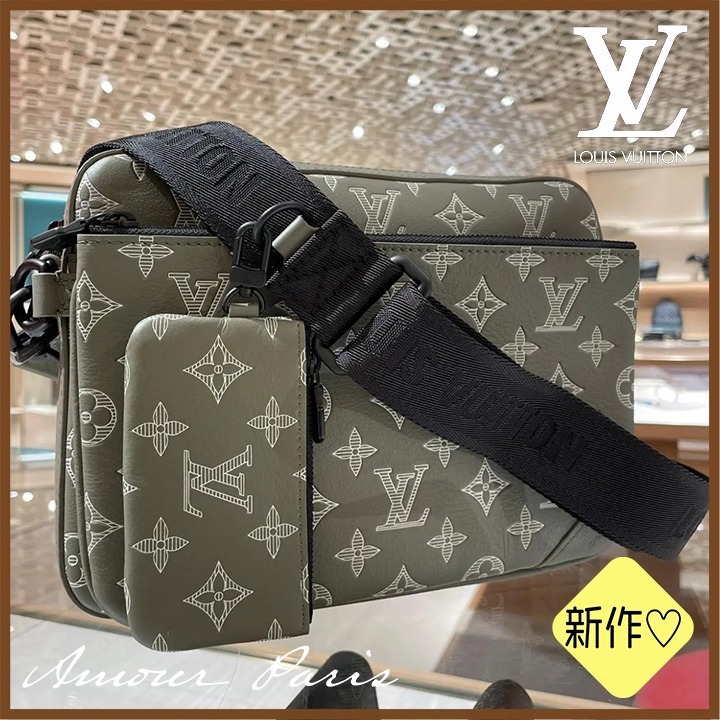 【収納力抜群♪】ルイヴィトン トリオ・メッセンジャー M12490