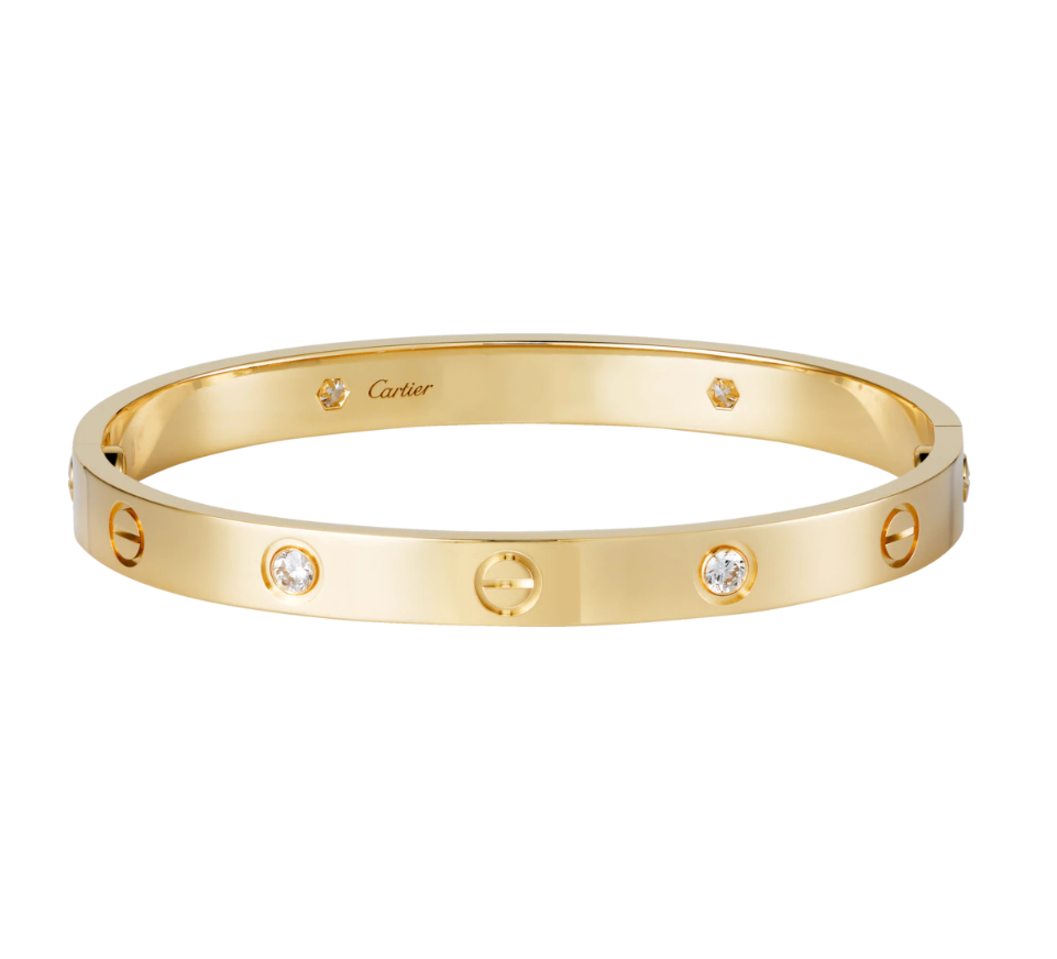【Cartier】カルティエ LOVE BRACELET, 4 DIAMONDS ブレスレット、ダイヤモンド4個