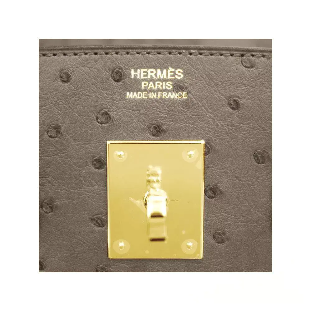 【HERMES】エルメス バーキン 30cm オーストリッチ ゴールド金具