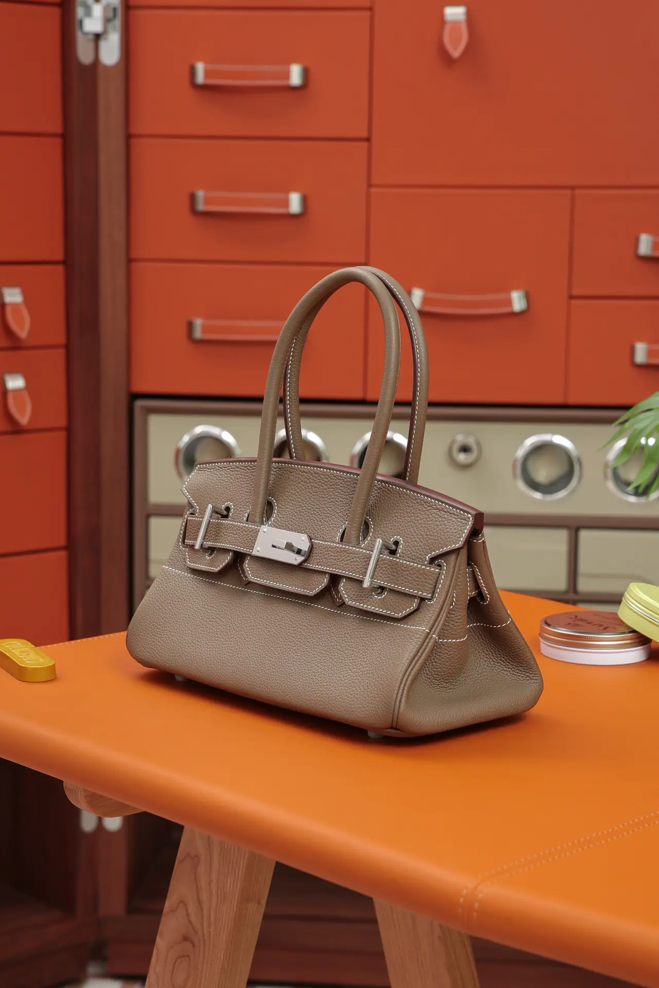 HERMES★エレファントグレー BIRKIN アンダーアームスタイル
