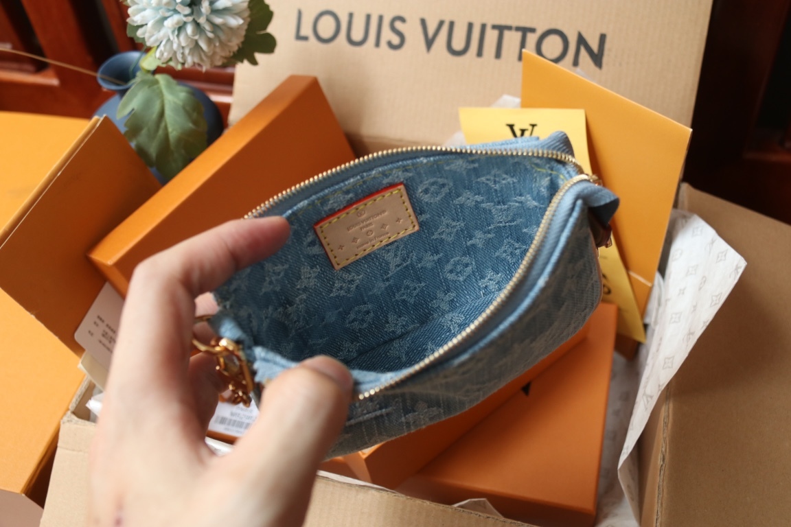 LOUIS VUITTON（ルイヴィトン）ミニ麻雀バッグ デニムバッグ M82960