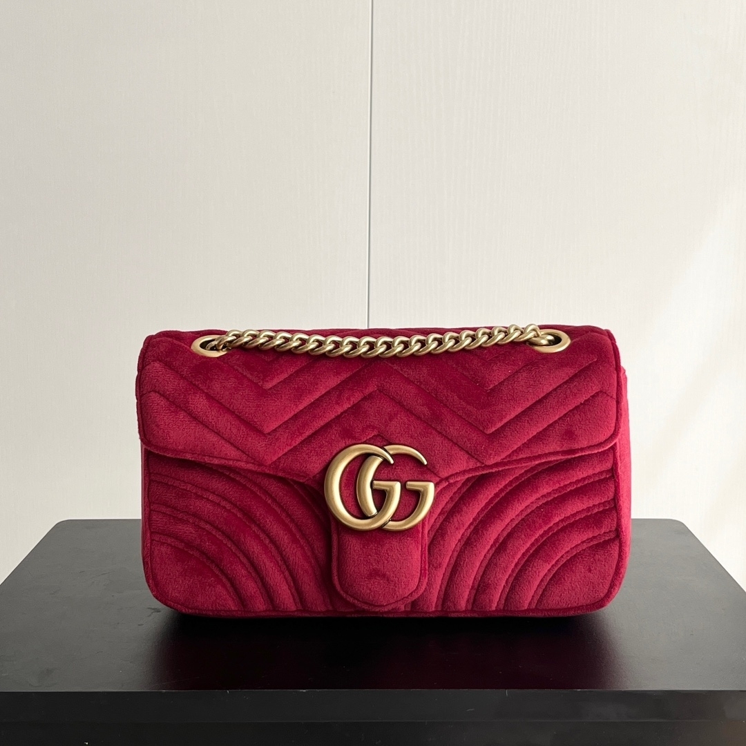 【GUCCI公式旗艦店】グッチ 定番チェーンバッグ ビロード 大人気好評！