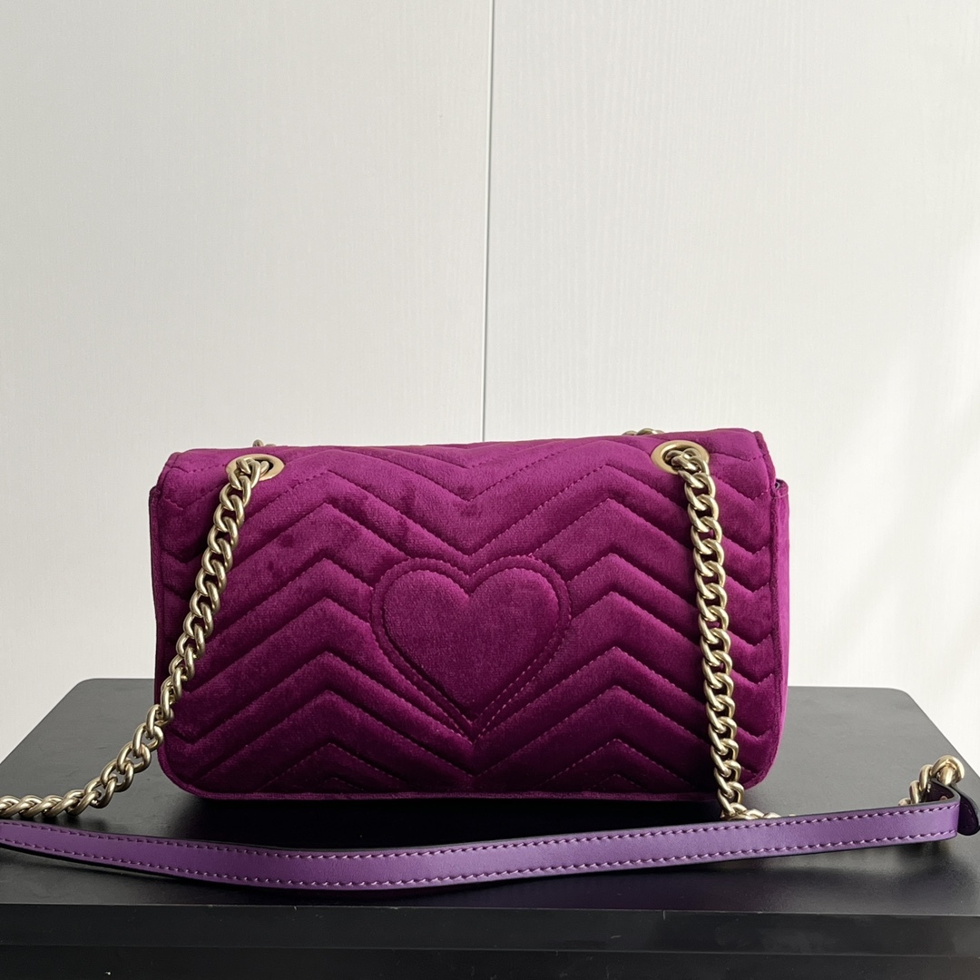 【GUCCI公式旗艦店】グッチ 定番チェーンバッグ ビロード 大人気好評！