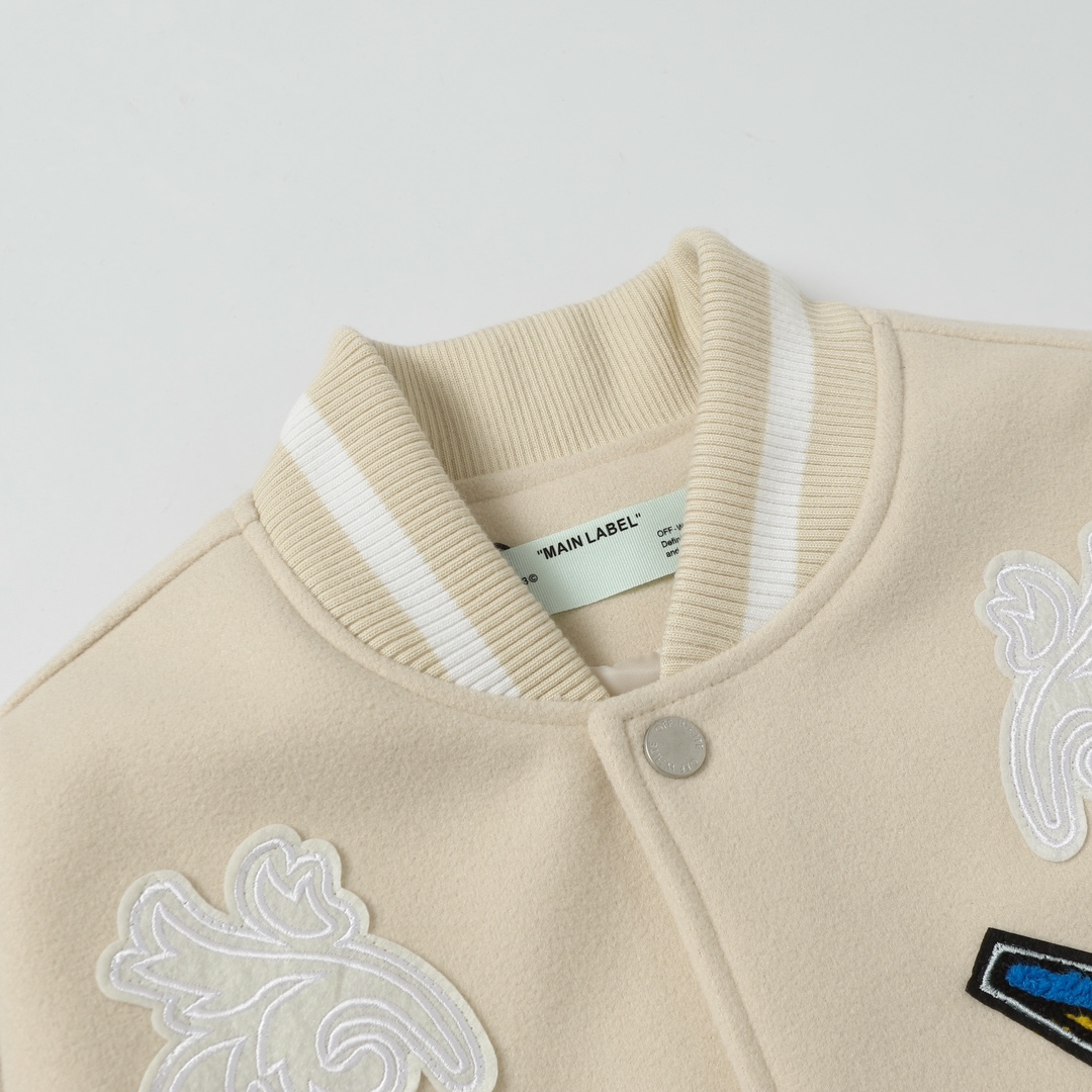 【OFF-WHITE旗艦店】野球服 ジャケット 、ご好評に付き再入荷！
