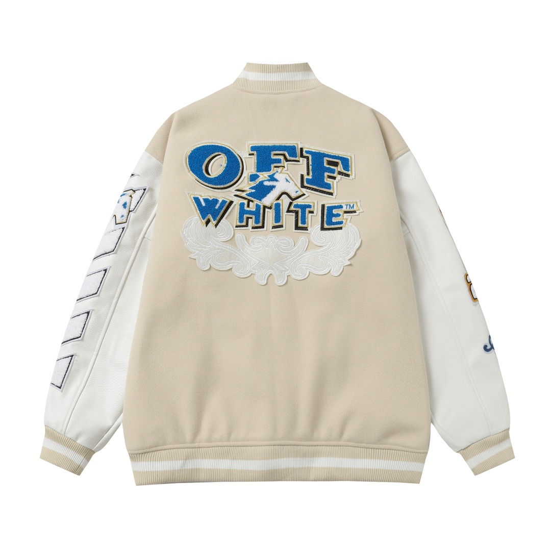 【OFF-WHITE旗艦店】野球服 ジャケット 、ご好評に付き再入荷！