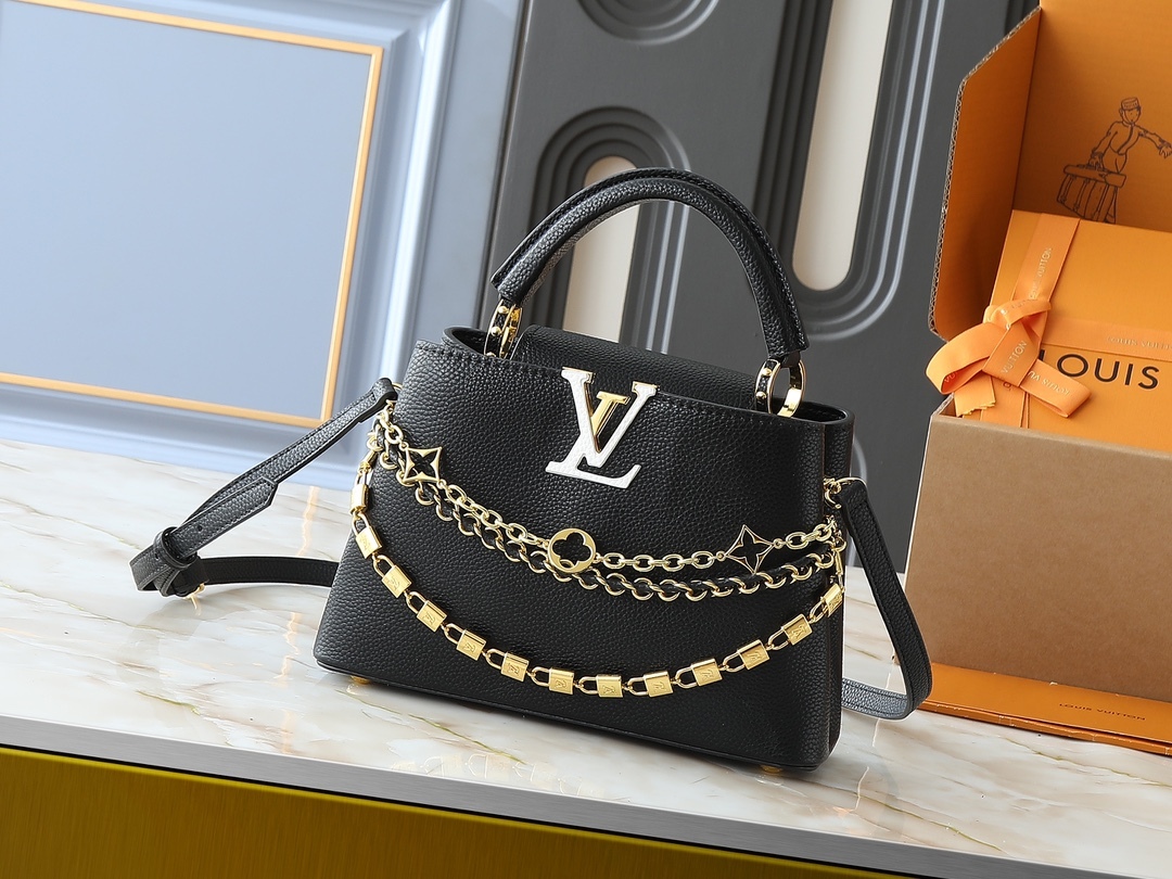 LOUIS VUITTON ルイヴィトン M12345 CAPUCINES BB ハンドバッグ
