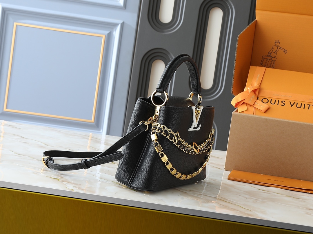 LOUIS VUITTON ルイヴィトン M12345 CAPUCINES BB ハンドバッグ