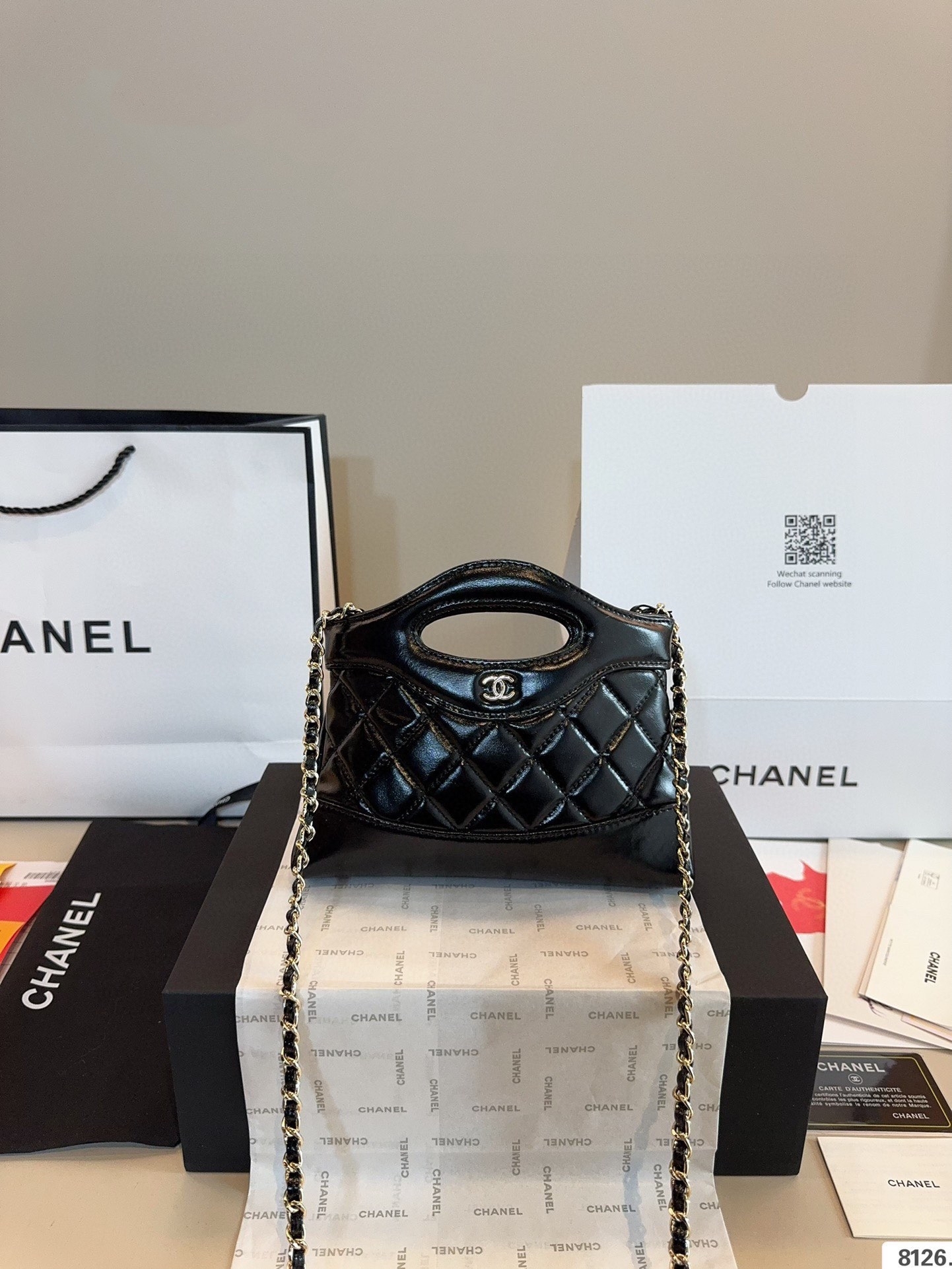 【CHANEL旗艦店】シャネル BAG NANO ハンドバッグ