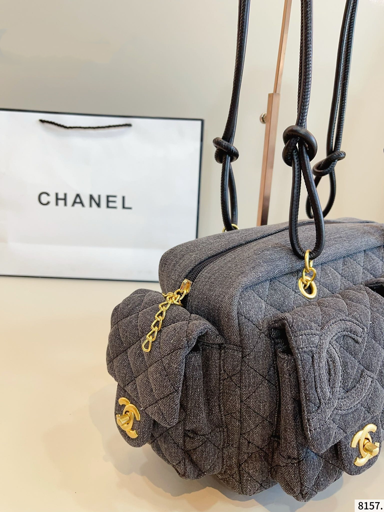 【CHANEL公式旗艦店】シャネル  デニムのショルダーバッグ 29*12*19CM