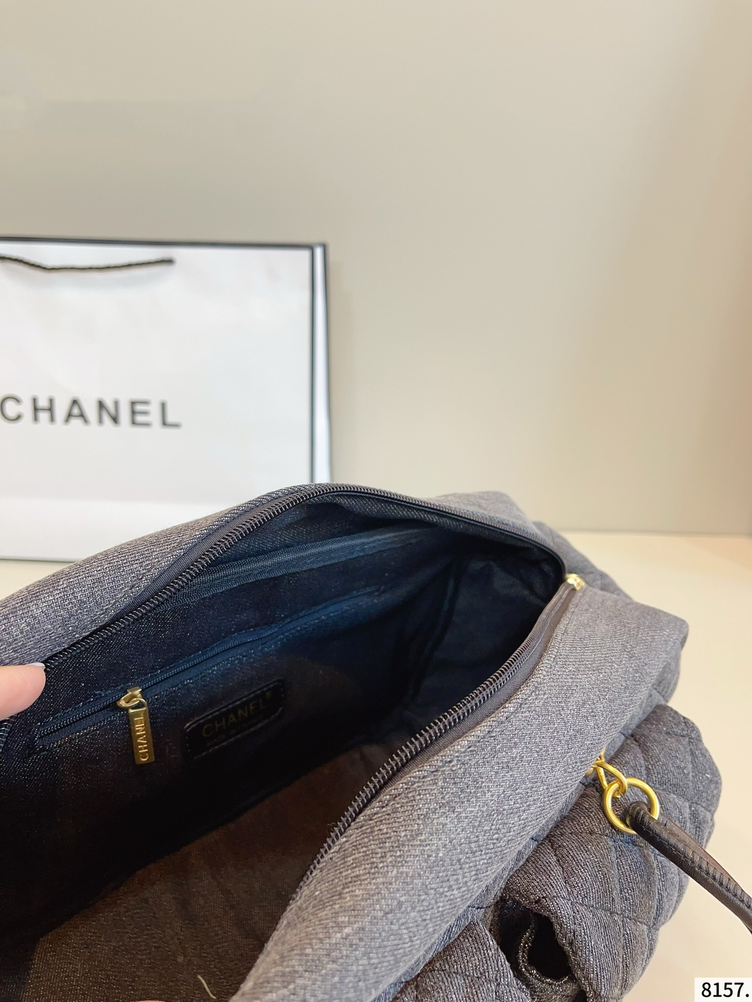 【CHANEL公式旗艦店】シャネル  デニムのショルダーバッグ 29*12*19CM