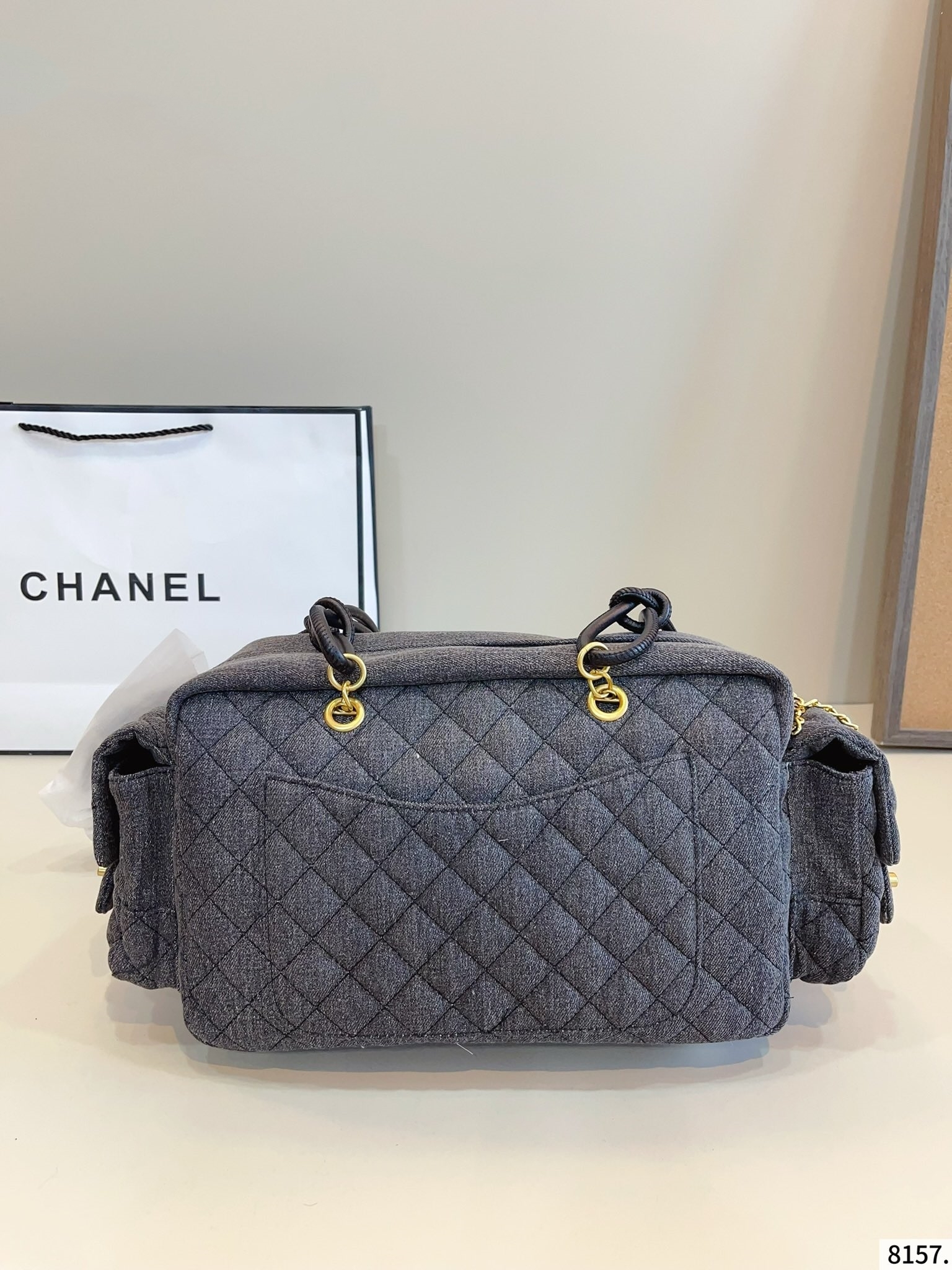 【CHANEL公式旗艦店】シャネル  デニムのショルダーバッグ 29*12*19CM