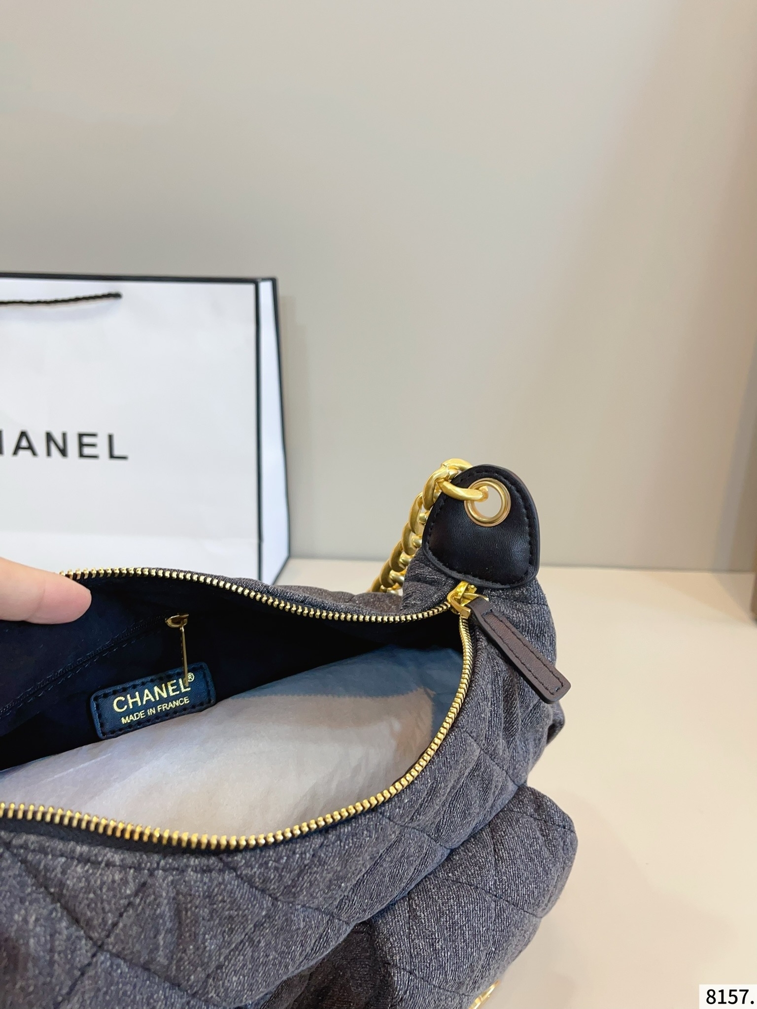 【CHANEL公式旗艦店】シャネル  デニムのショルダーバッグ 29*12*19CM