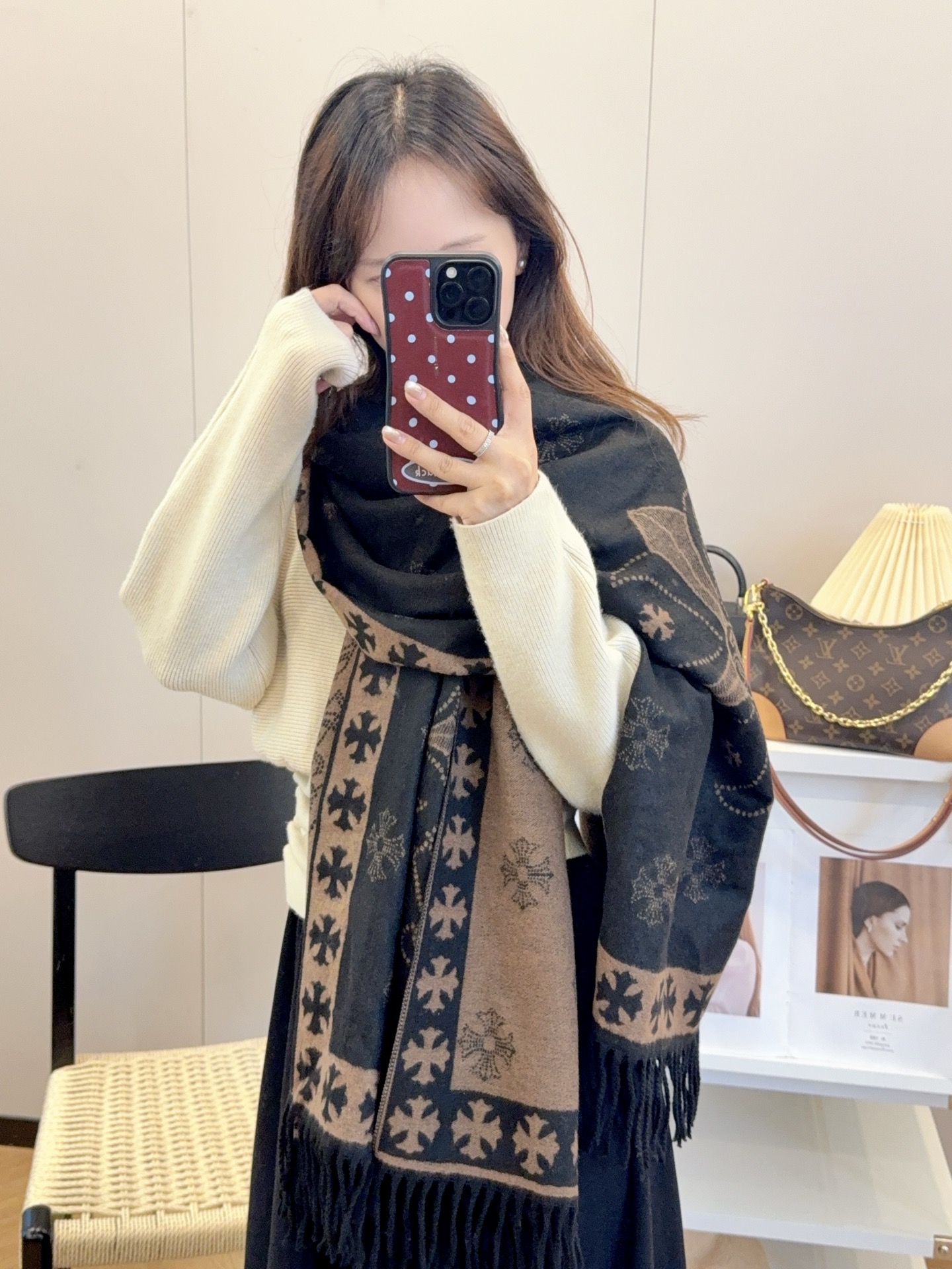 【CHROME HEARTS公式旗艦店】クロムハーツ スカーフ 限定発売 送料無料