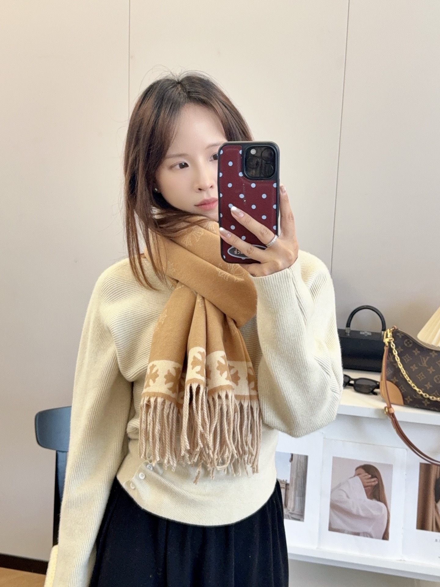 【CHROME HEARTS公式旗艦店】クロムハーツ スカーフ 限定発売 送料無料