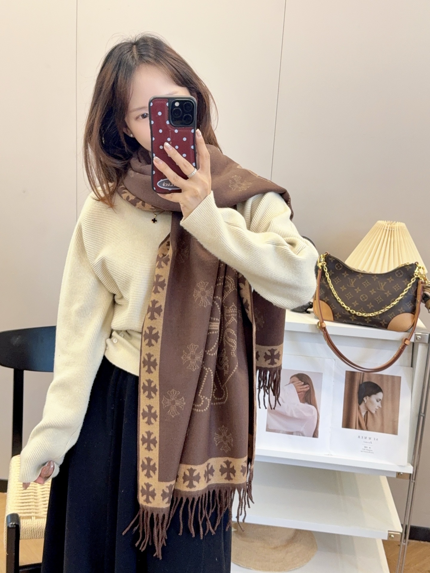 【CHROME HEARTS公式旗艦店】クロムハーツ スカーフ 限定発売 送料無料