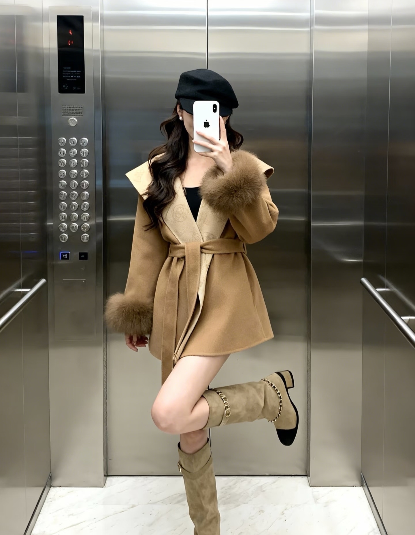 【LOUIS VUITTON旗艦店】ルイヴィトン ミドル丈のコート ご好評に付き再入荷！