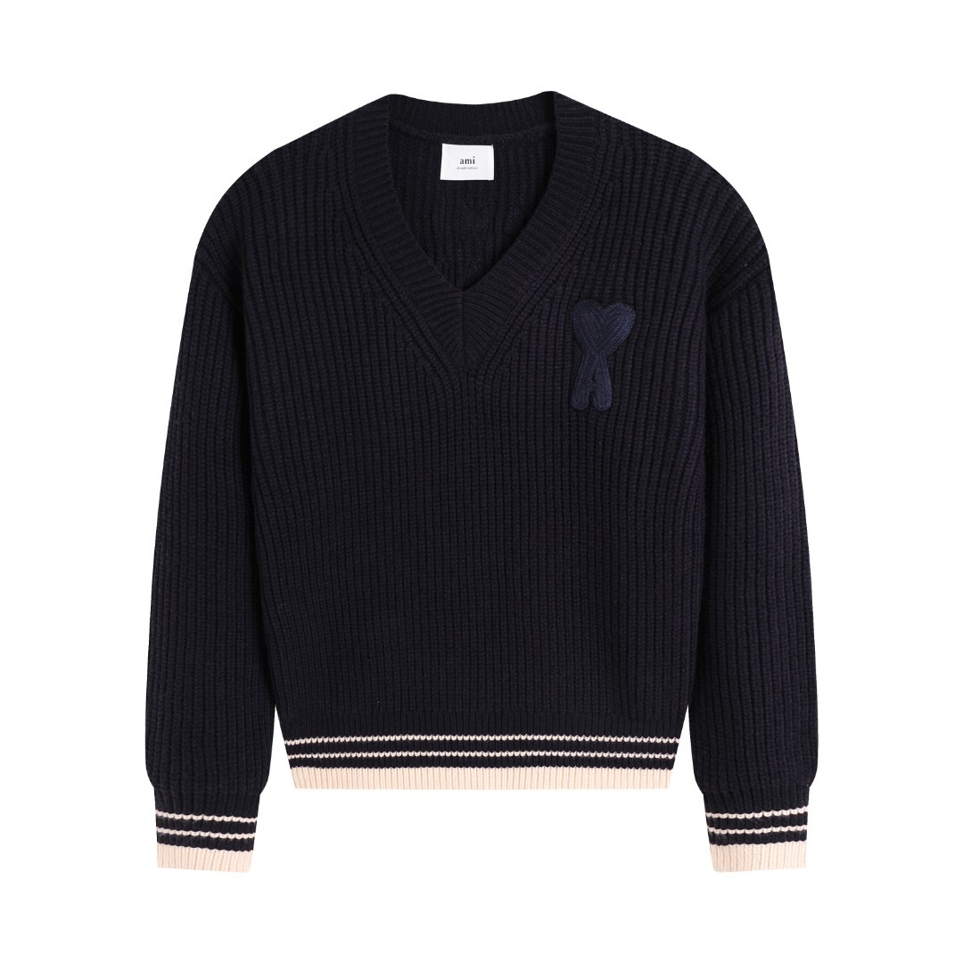 【AMI旗艦店】 ウールセーター 男女兼用 ご好評に付き再入荷！