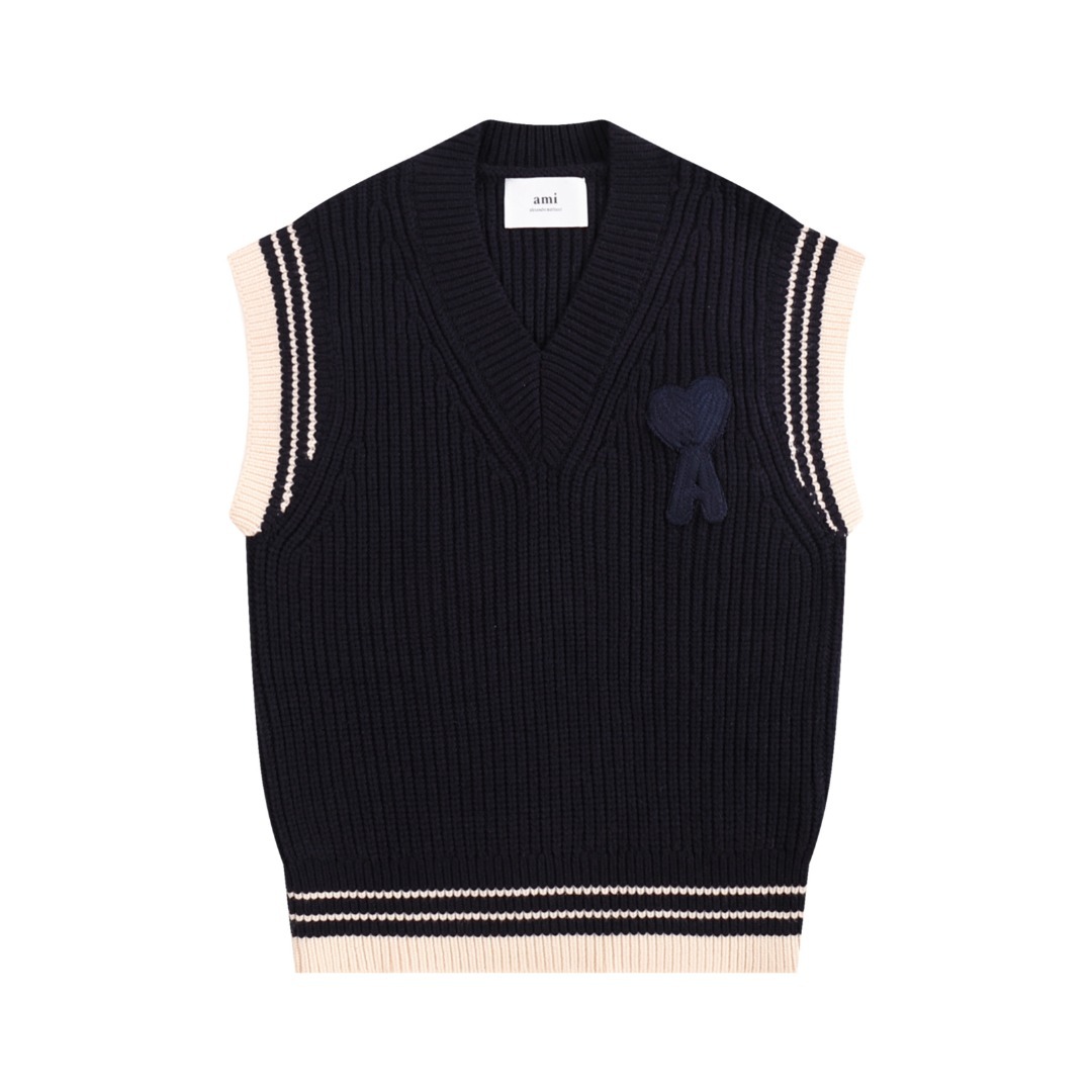 【AMI旗艦店】 ウールのベスト 男女兼用 ご好評に付き再入荷！