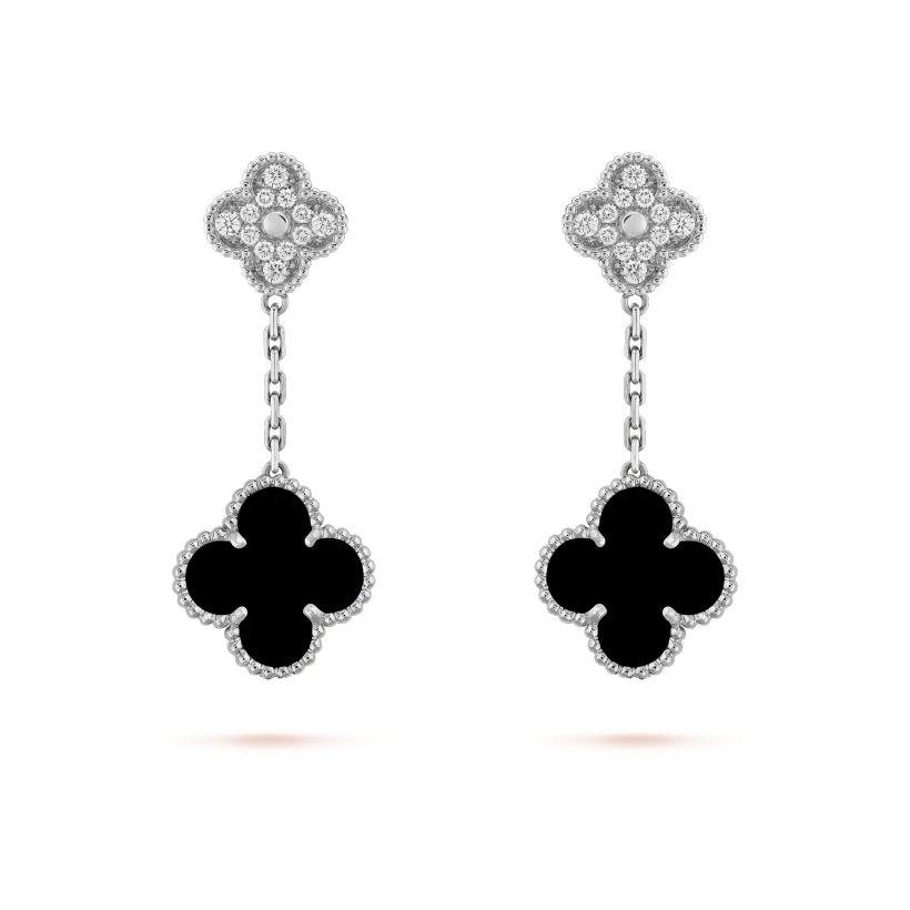 【Vancleef & Arpels】 マジック アルハンブラ イヤリング、2 モチーフ