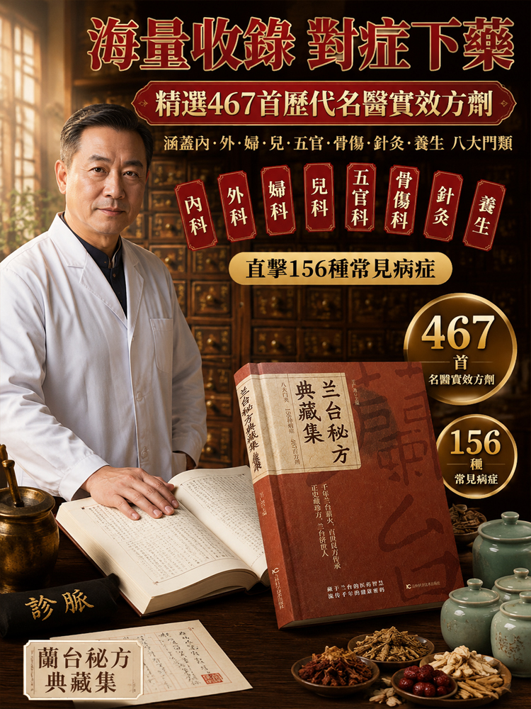【皇家濟世名方】蘭台秘方典藏集中醫古籍