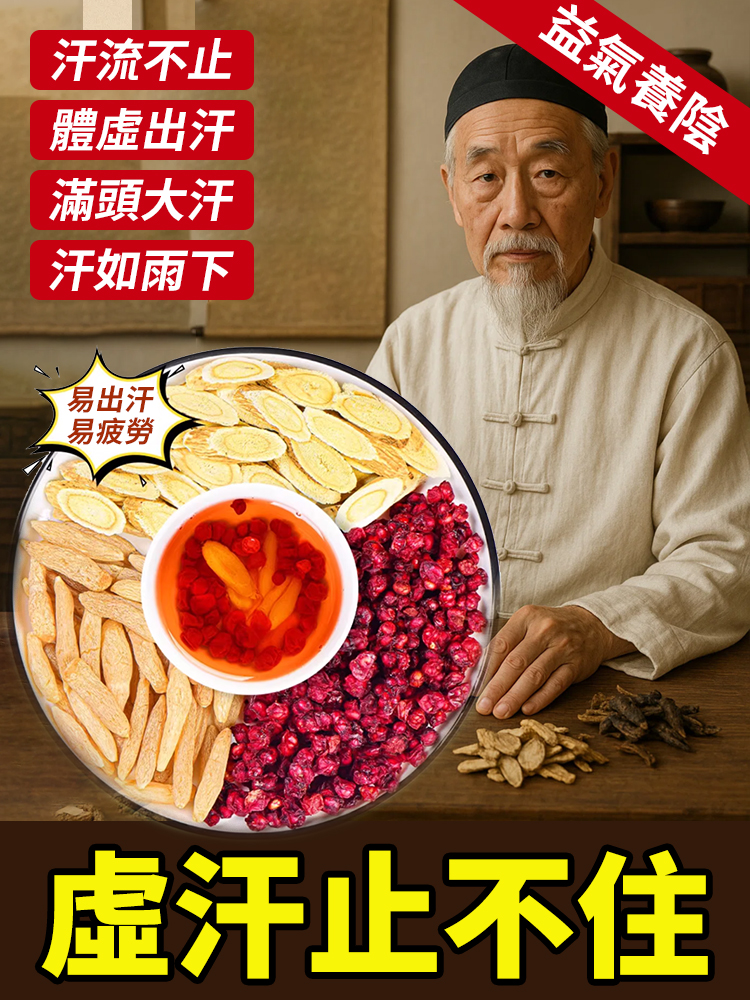 黃耆麥冬五味子茶