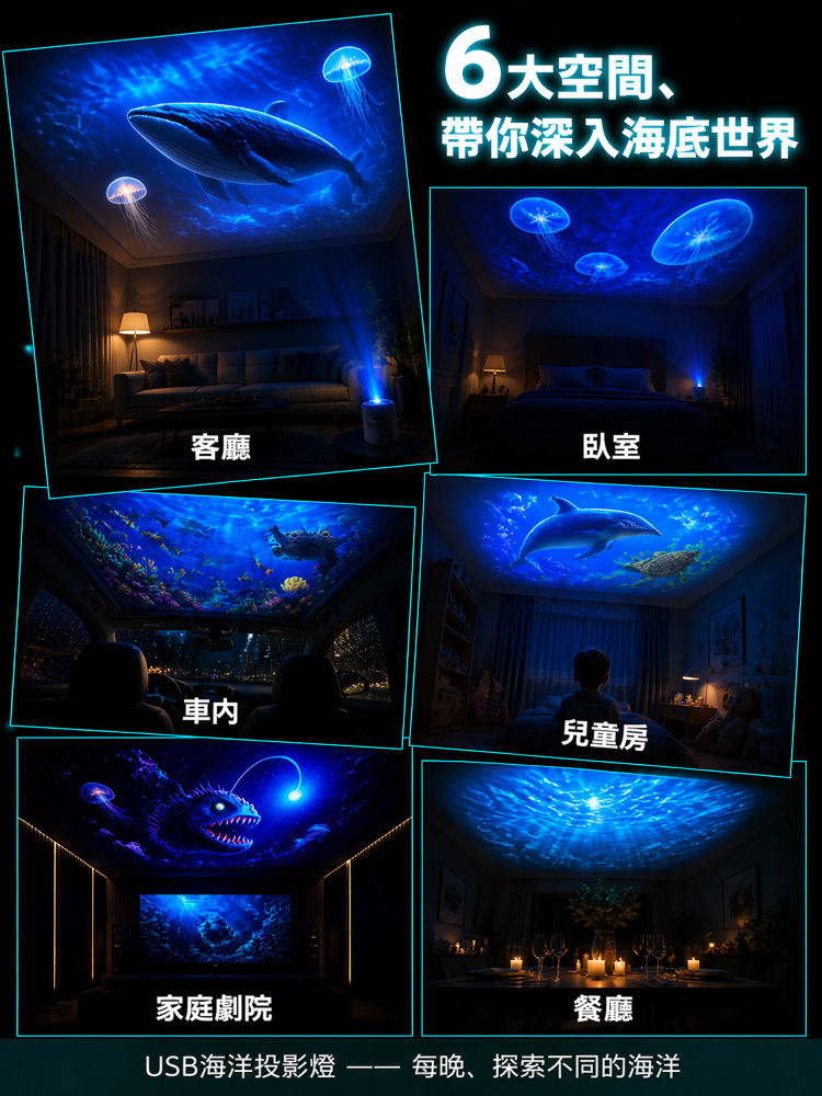 創意深海投影燈