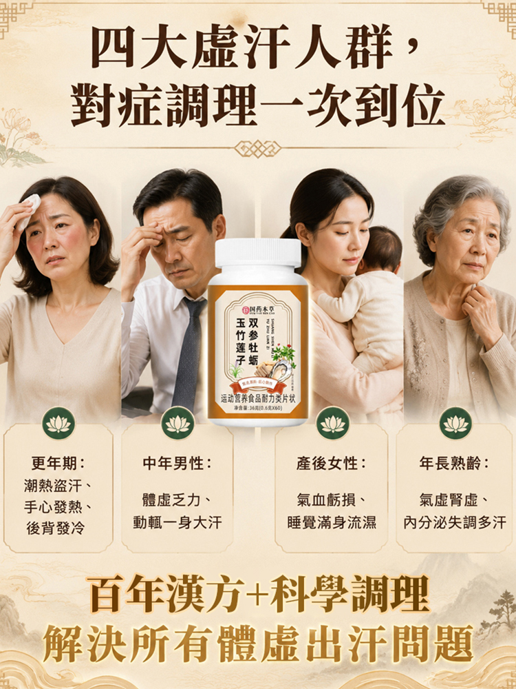雙參牡蠣玉竹蓮子片