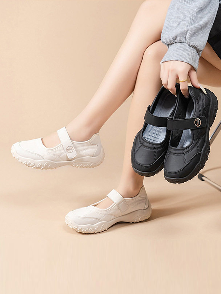 【增高5cm】淺口瑪莉珍魔鬼氈女鞋