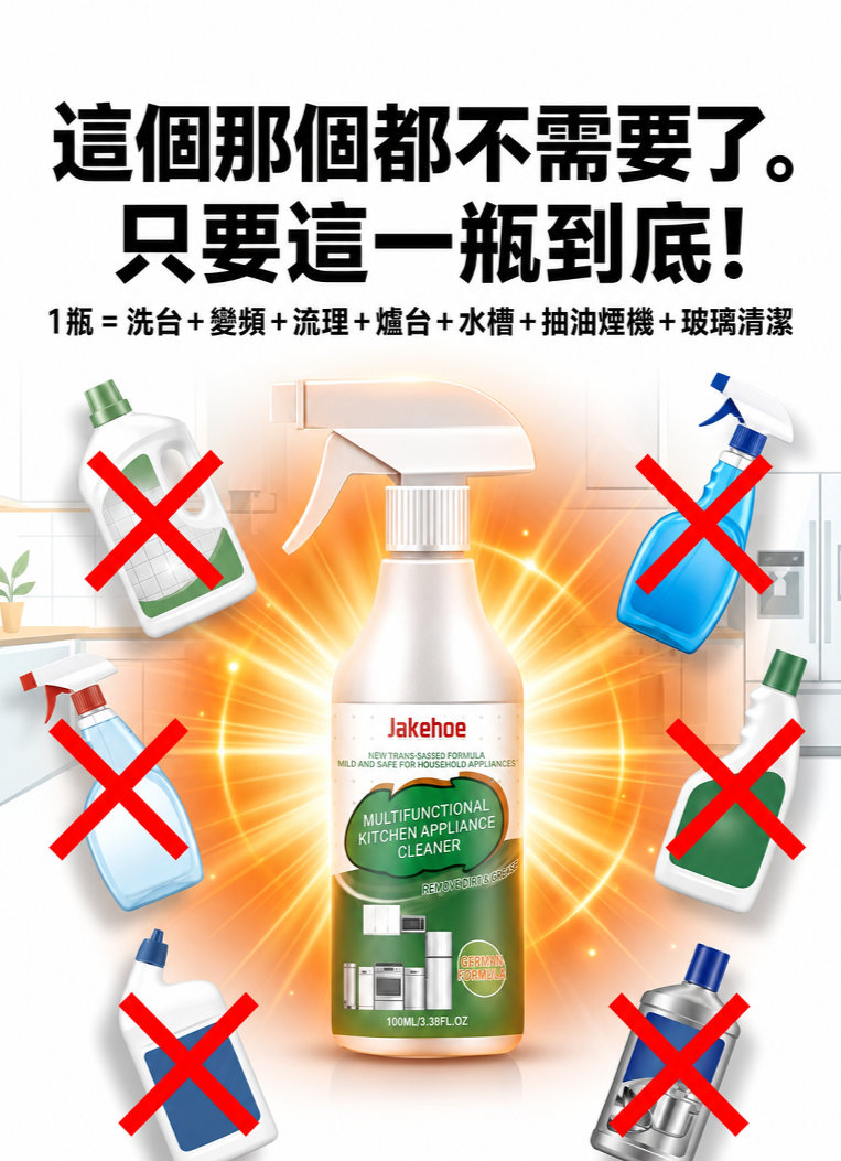 【一瓶搞定】廚房多功能清潔劑