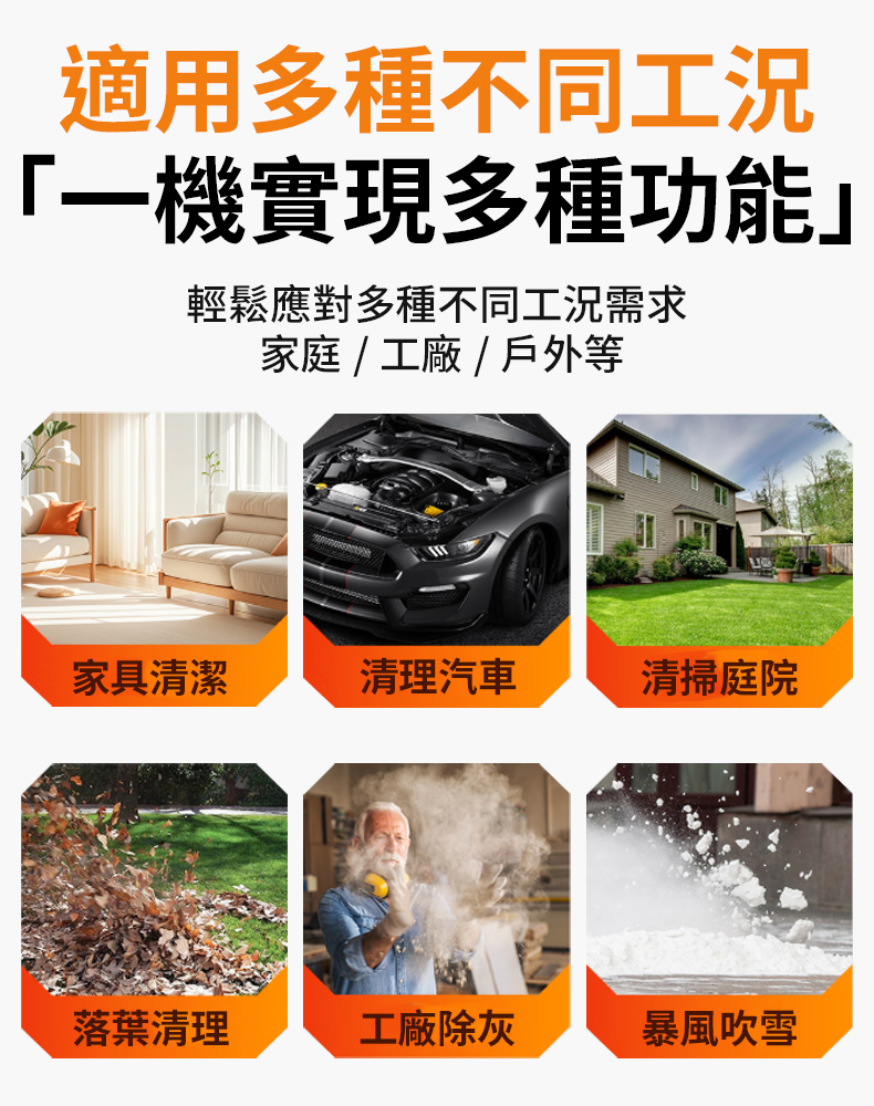 【颱風級颶風】多功能鋰電暴風機