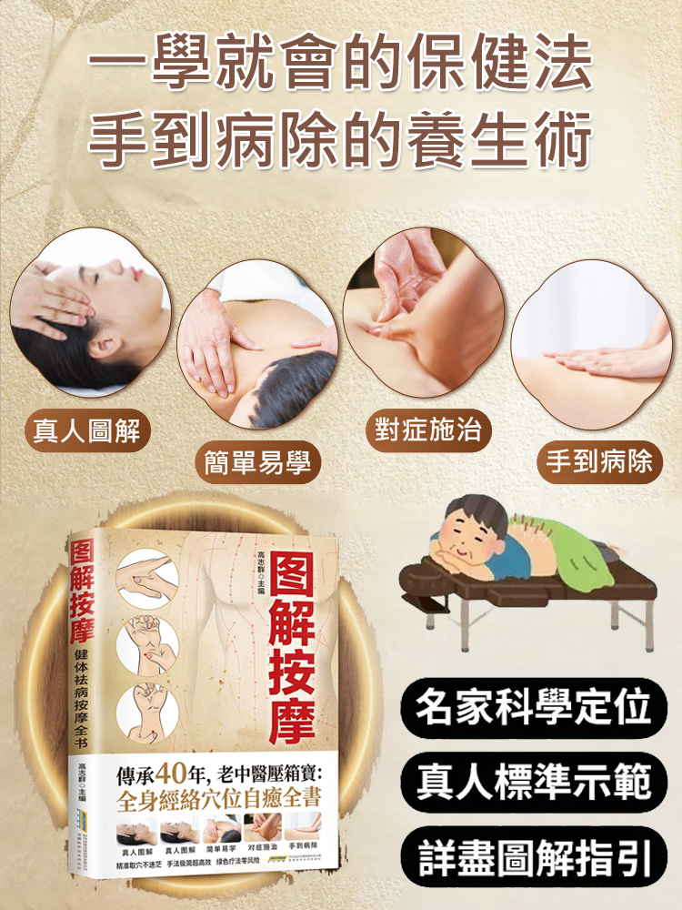 【健體祛病按摩全書】圖解按摩
