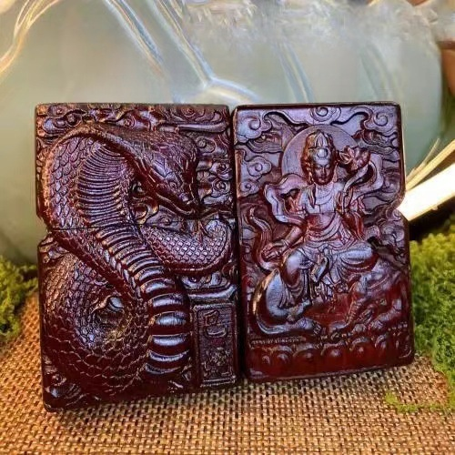 生肖木雕煤油打火機