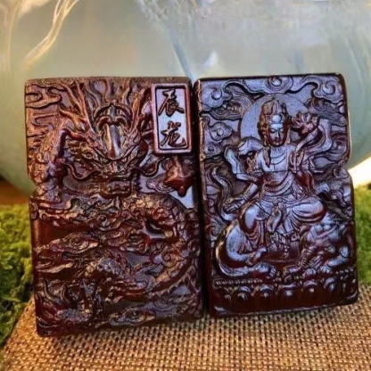 生肖木雕煤油打火機