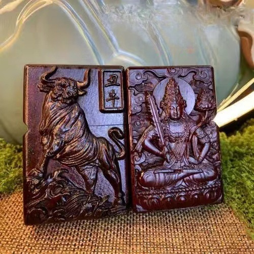 生肖木雕煤油打火機