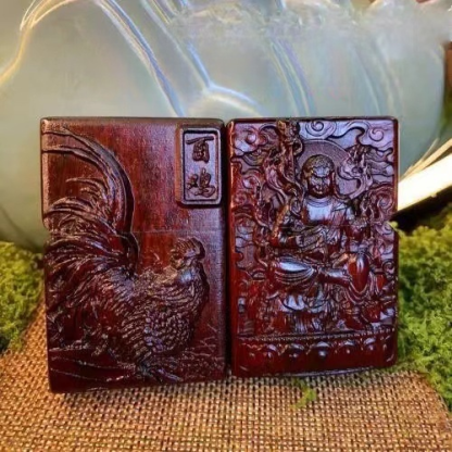 生肖木雕煤油打火機