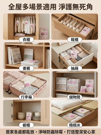 【除蟎驅蟲】防黴花香樟腦丸