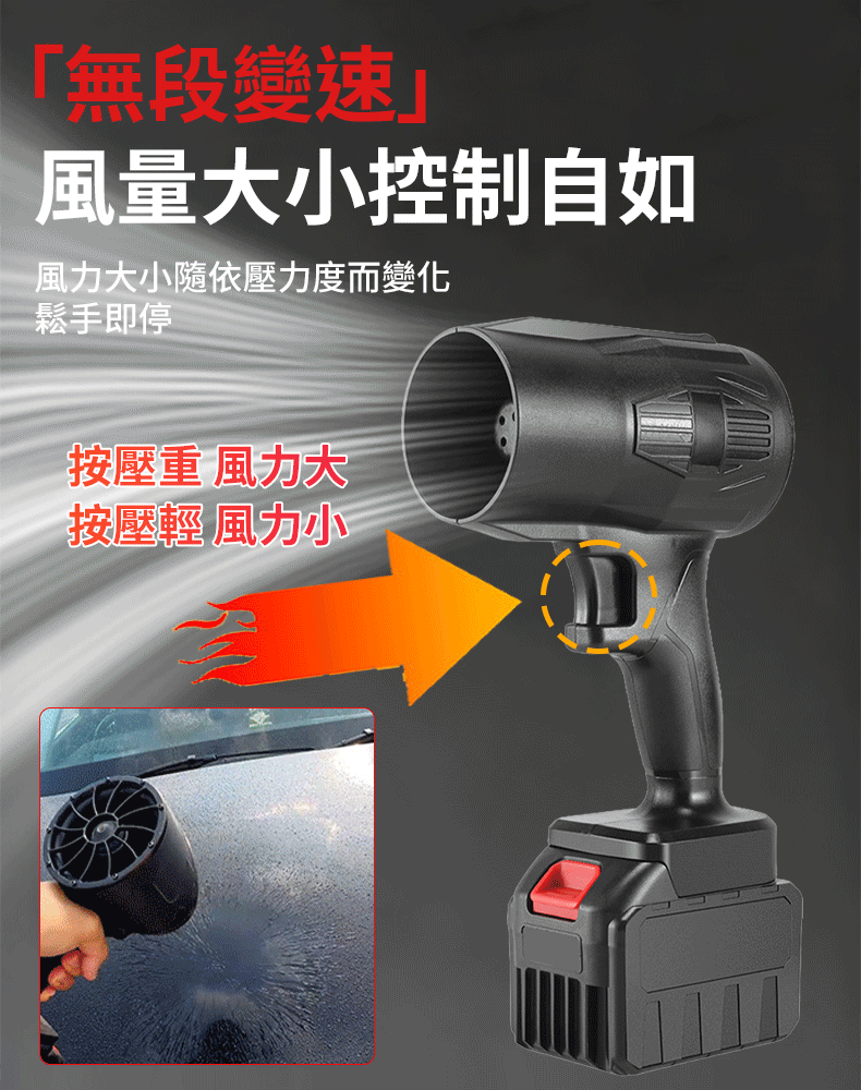 【颱風級颶風】多功能鋰電暴風機