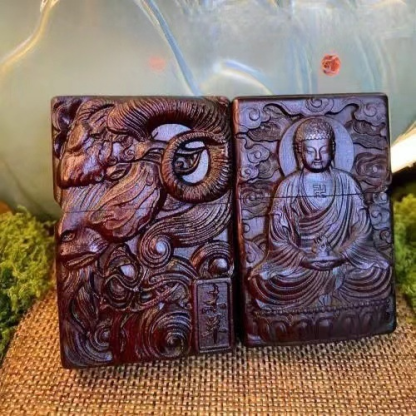 生肖木雕煤油打火機