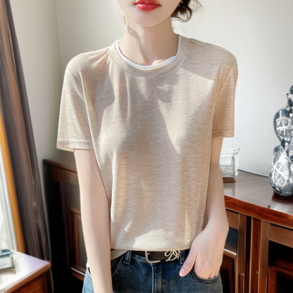 圓領寬鬆短袖