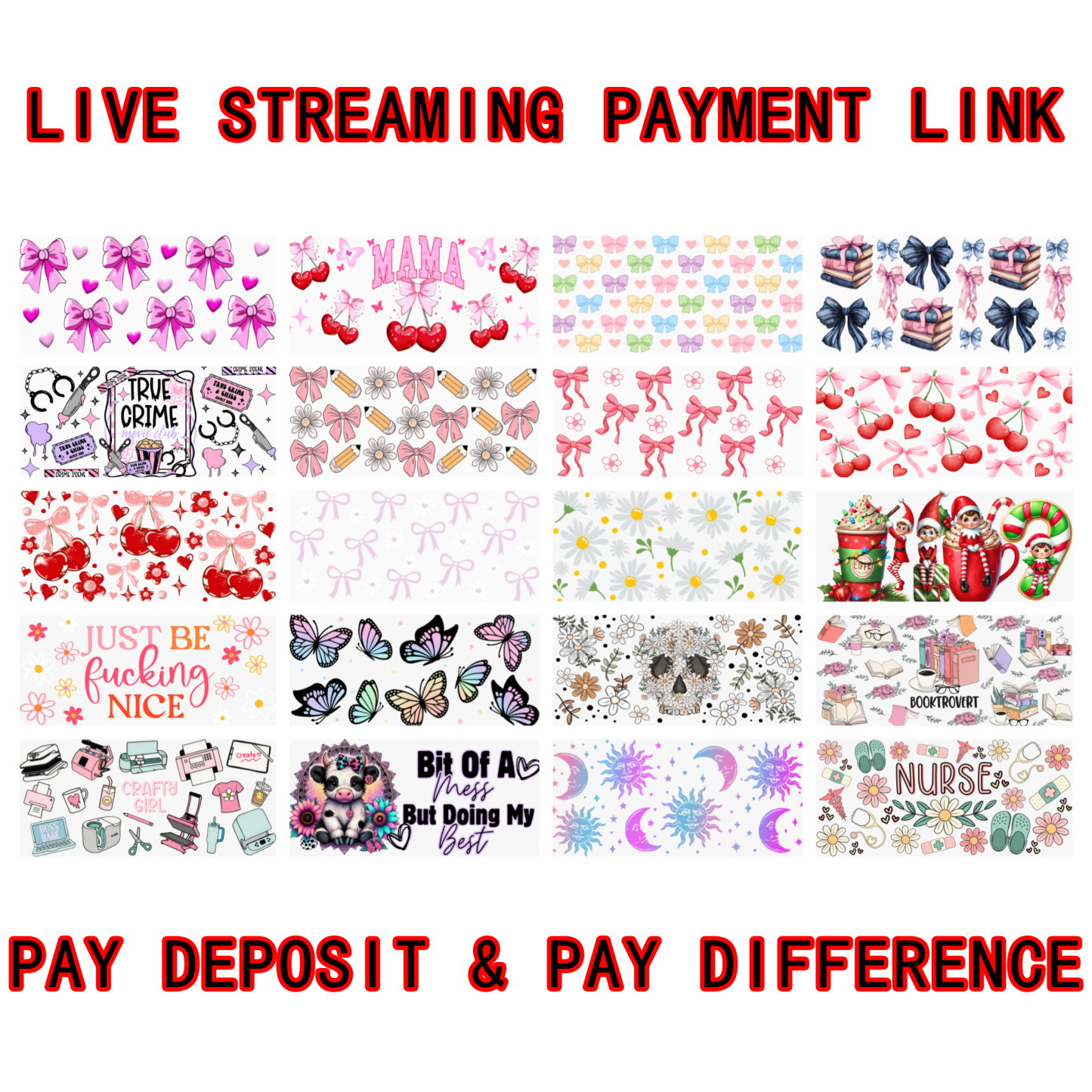 LIVE PICK (mix with cup wraps ...)