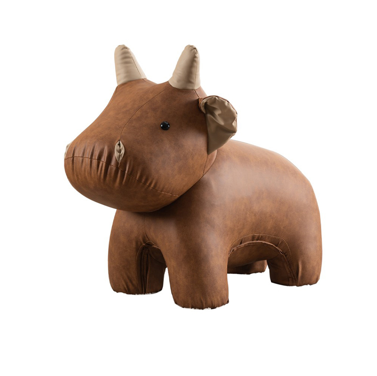 小牛造型動物坐凳換鞋凳