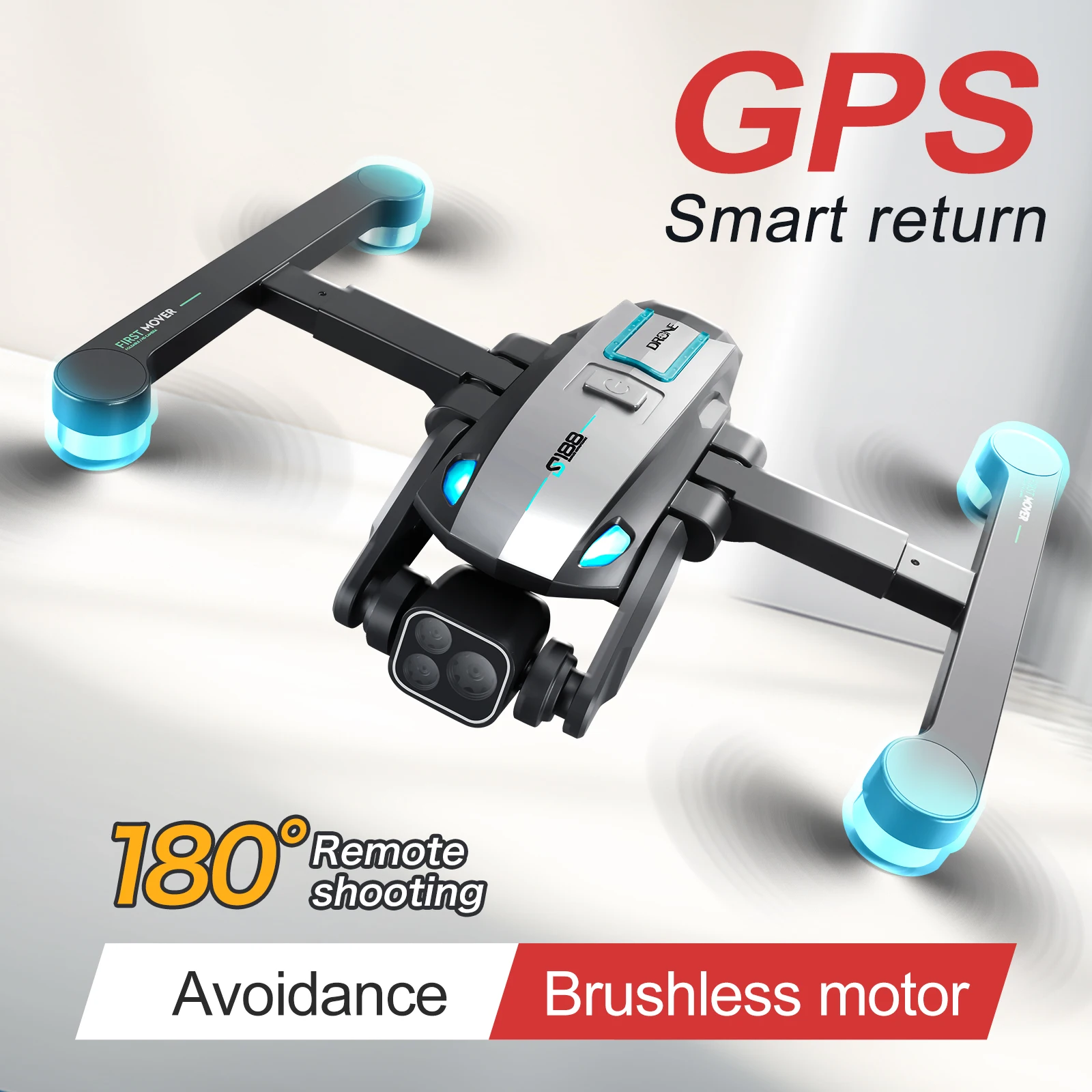 High Quality S188 Prosumer Drone 8K GPS Quadcopter with HD Camera 100M Image Transmission Remote Control Drone