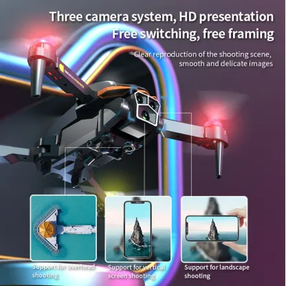 AE4 PRO Folding Drone with Camera 4k Optical Flow Headless Mode 360 Degree Flip Stunt Drones for Beginner 150m air Selfie Plane