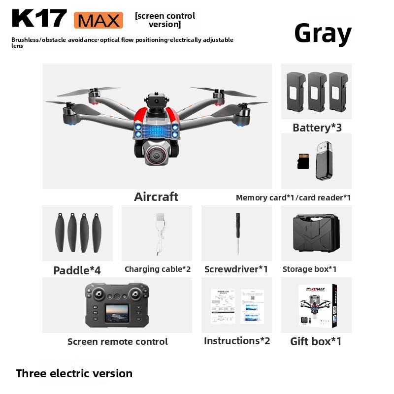 K17 Drone with Screen Control and HD Aerial Photography