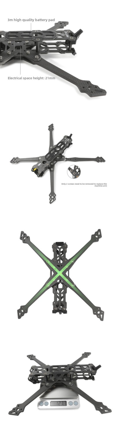 FIFTY5 Freestyle FPV Drone Carbon Fiber Frame RC Model