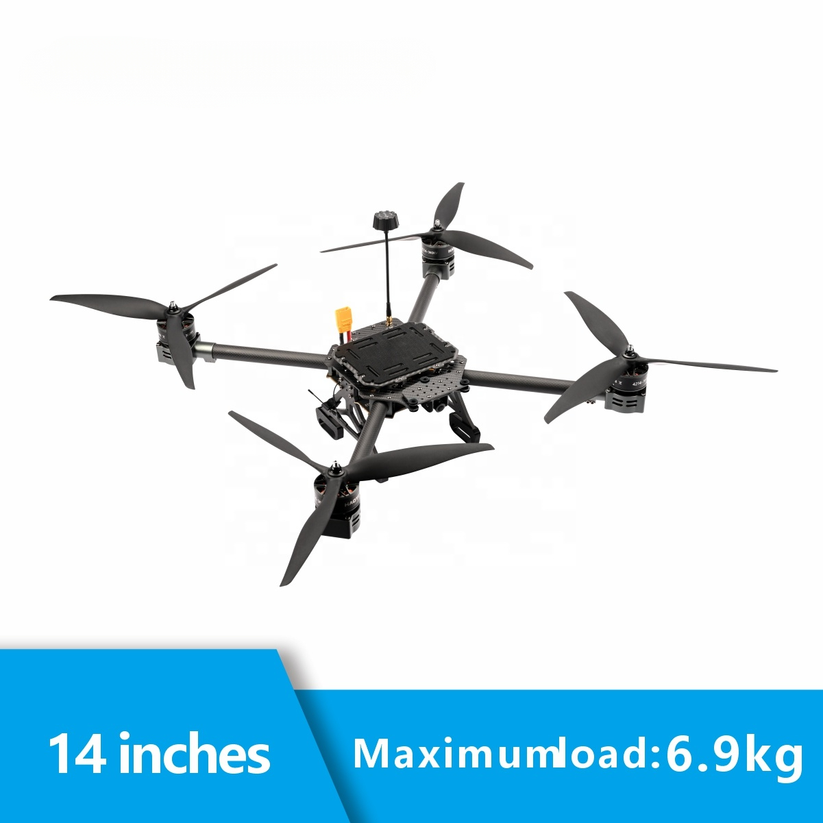 High Performance 14 Inch FPV Quadcopter with Load 7KG High Capacity UAV for Aerial Survey Long Range Remote Control Drone